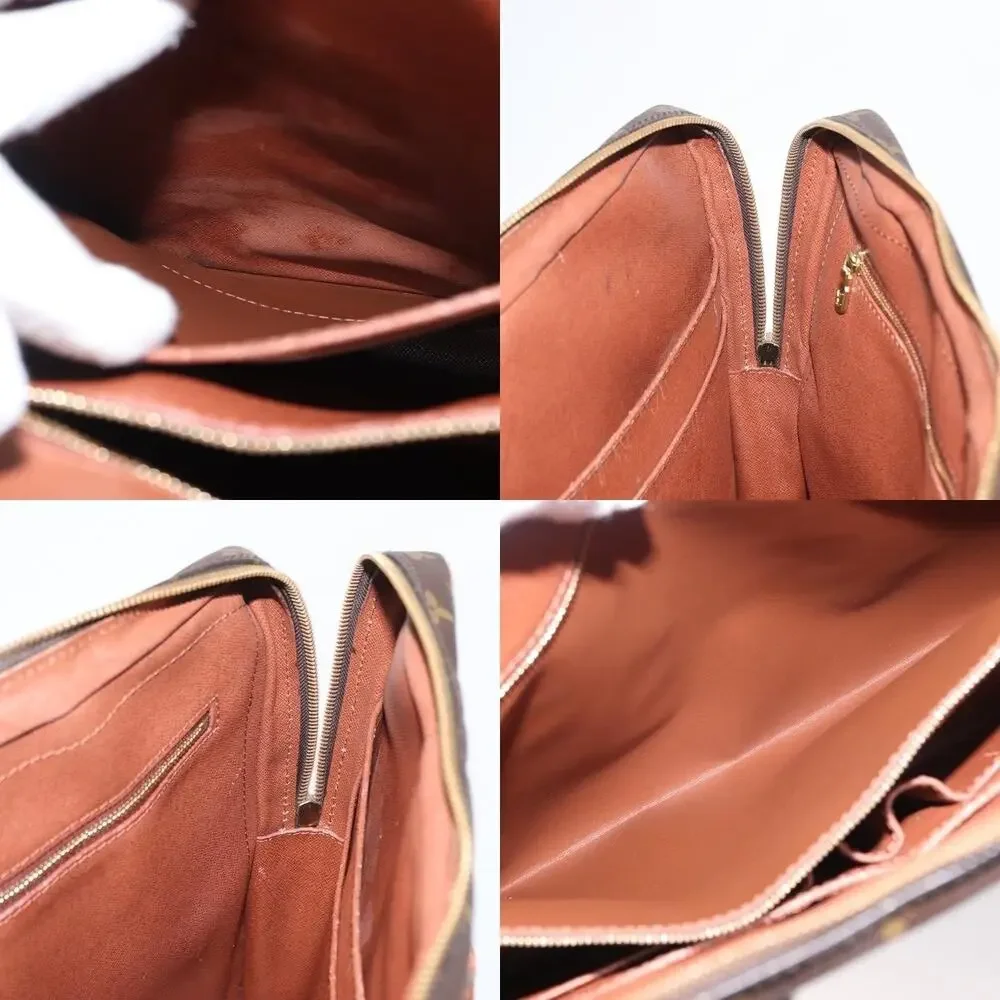 Louis Vuitton Monogram Porte Documents Voyage Business Bag Brown